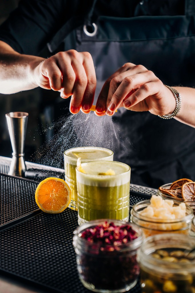Vodka sour craft cocktail for Stone House catering events