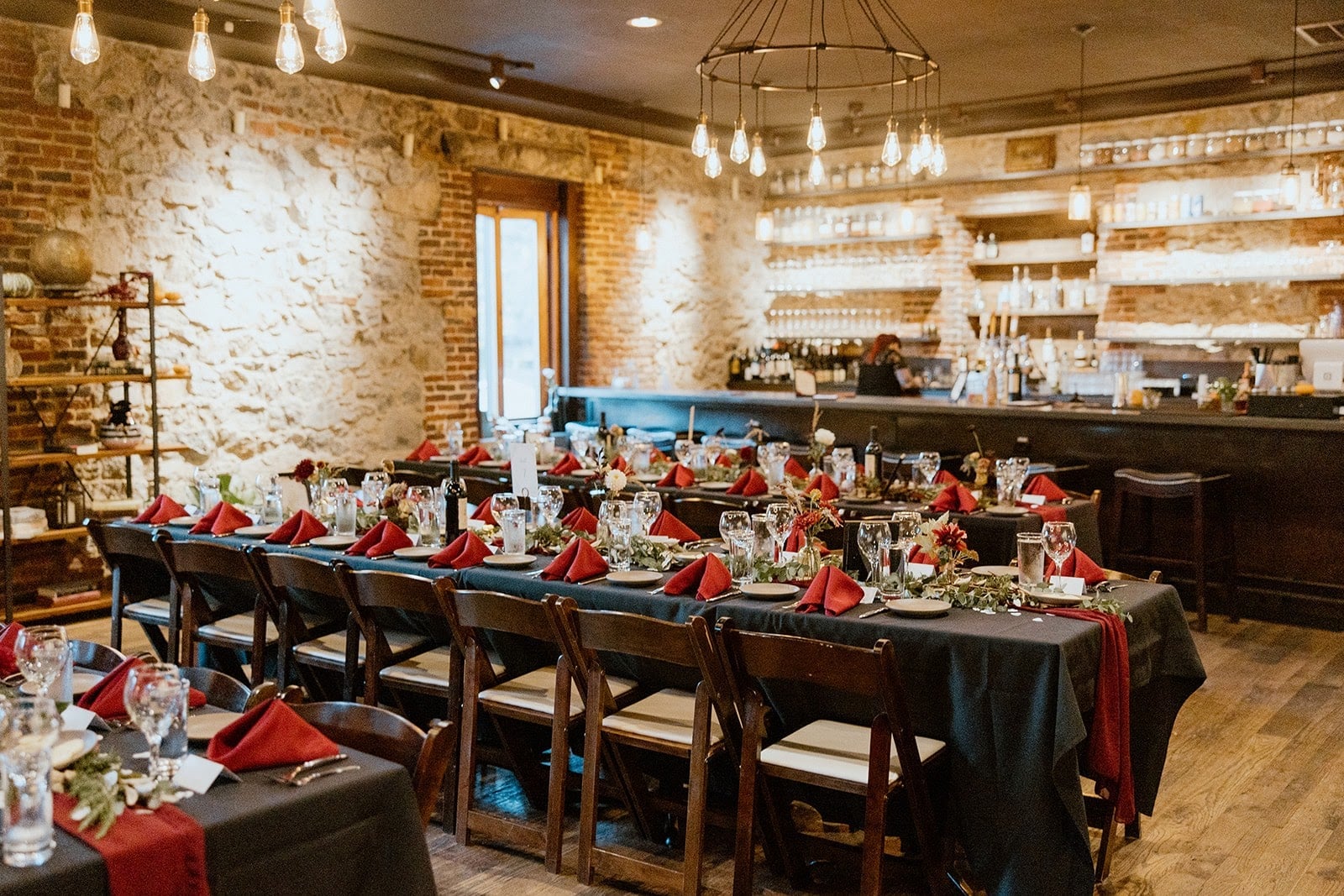 A Great Hall wedding reception at Stone House Nevada City